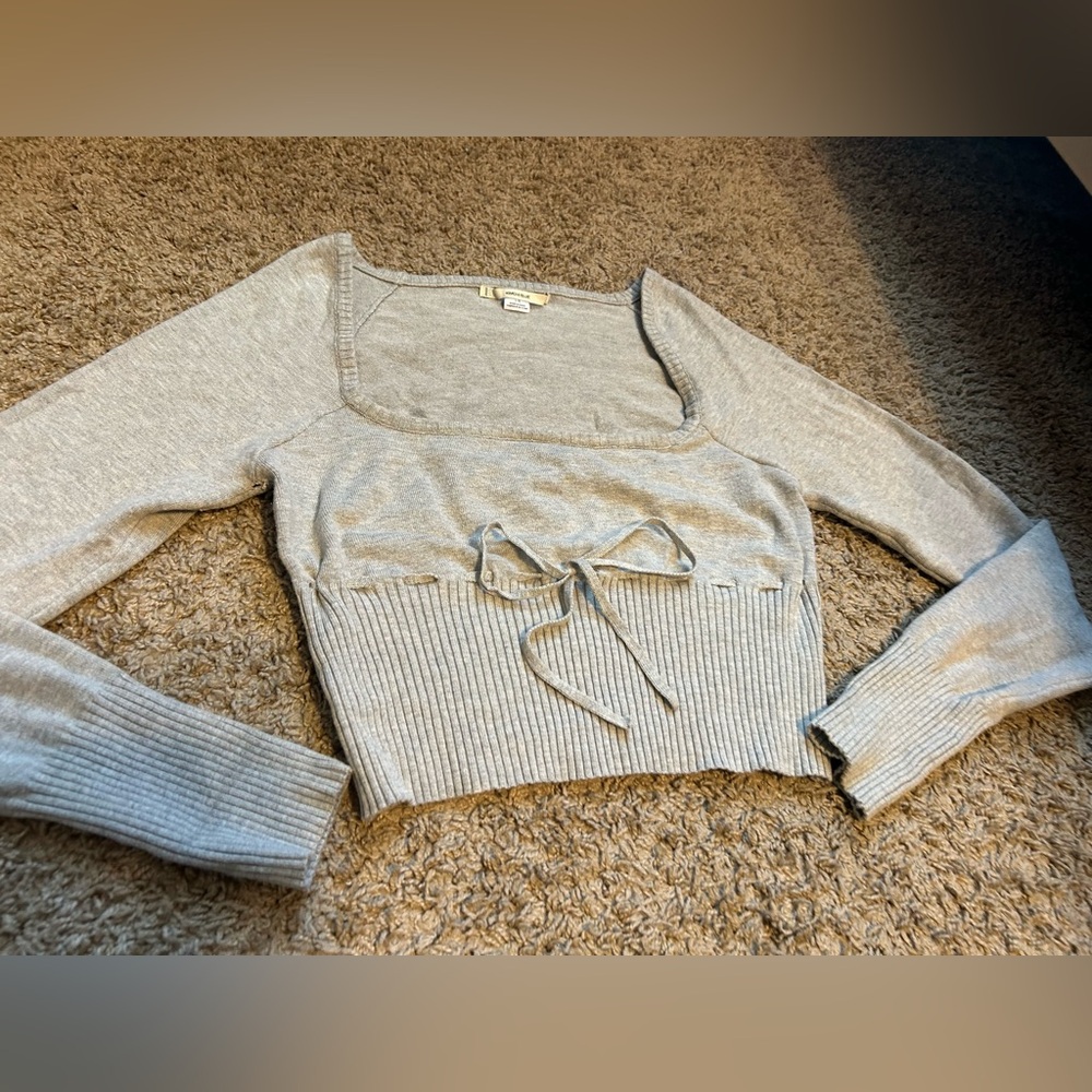 Kimchi blue Gray Women's Ribbed Knit Sweater